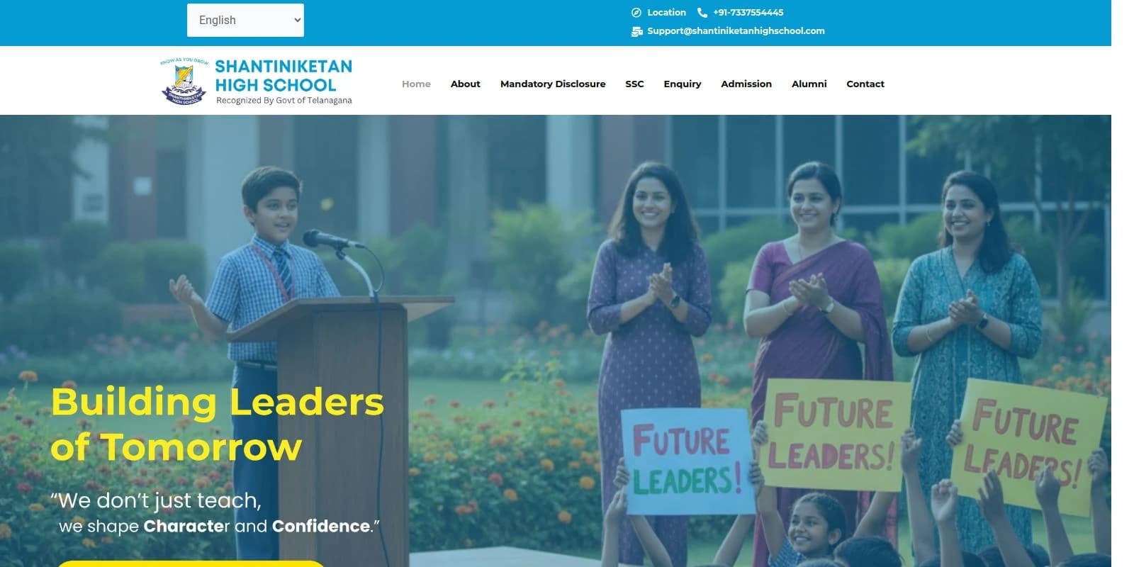 Shantiniketan High School project cover